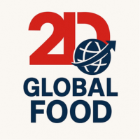 2D Global Food Logo